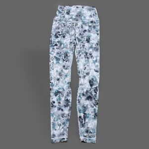 lululemon athletica Blue and Gray Patterned Leggings